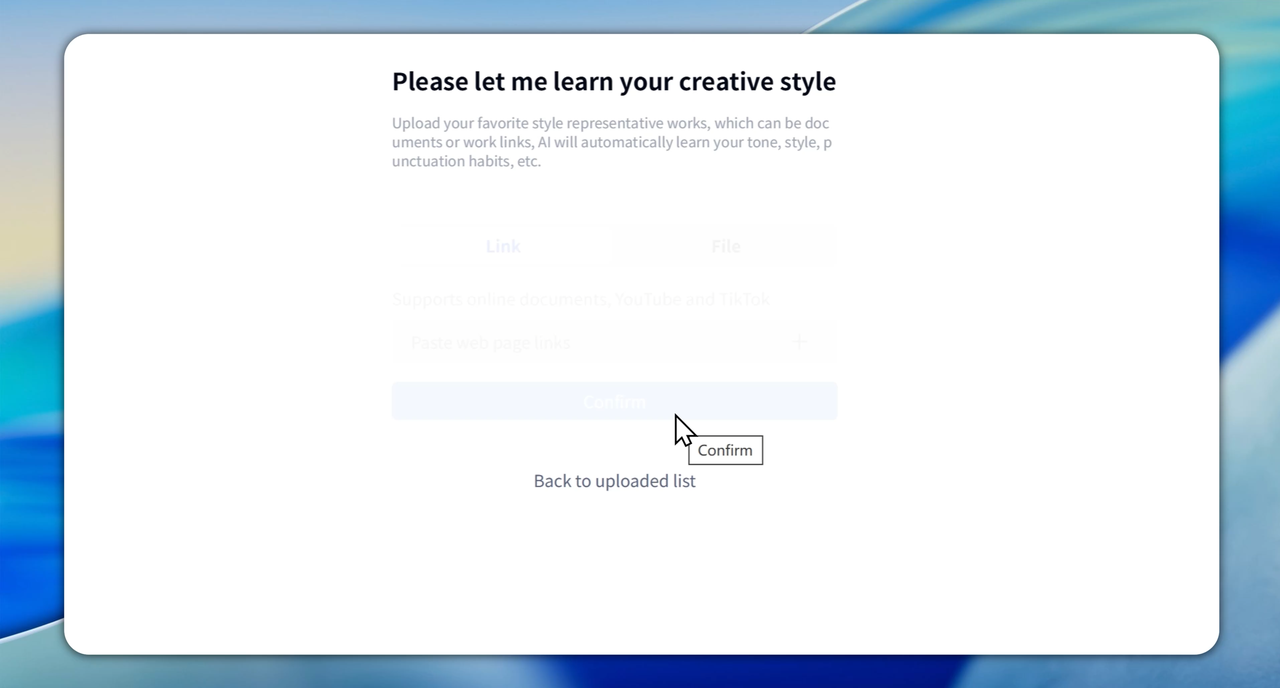 Get personalized AI by uploading your work